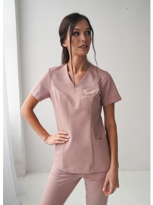 Bluza scrubs nr 188 angielski róż